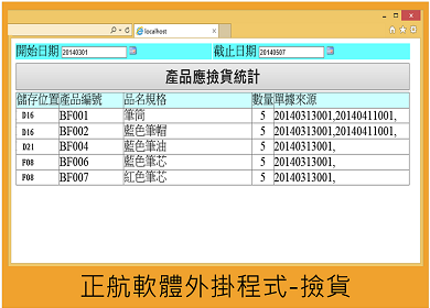 庫存 網購 撿貨 正航ERP ERP